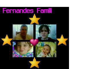 voici la famille fernandez ( cathy (ma soeur) , daniel (mon beau frere) thessa (la 1 ere) , et maylis ( la 2 eme) 